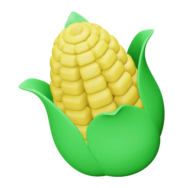 Corn Rendering Isometric Icon — Stockvektor