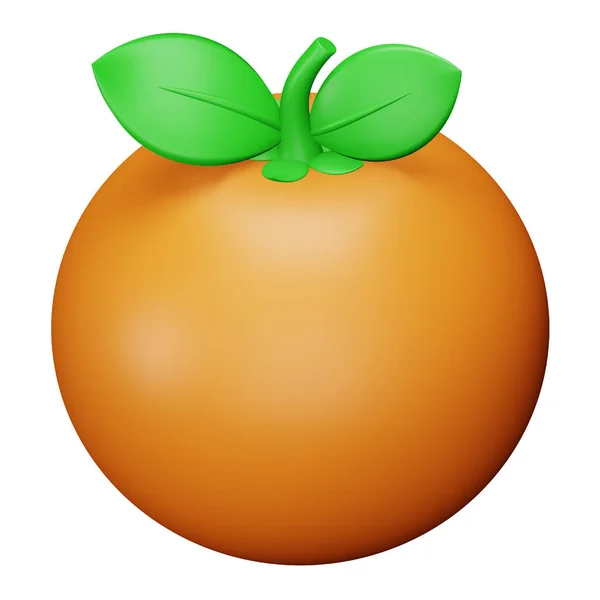 Orange Rendering Isometric Icon — Vetor de Stock