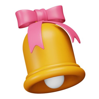 Jingle bell 3d eşölçümleme simgesi.