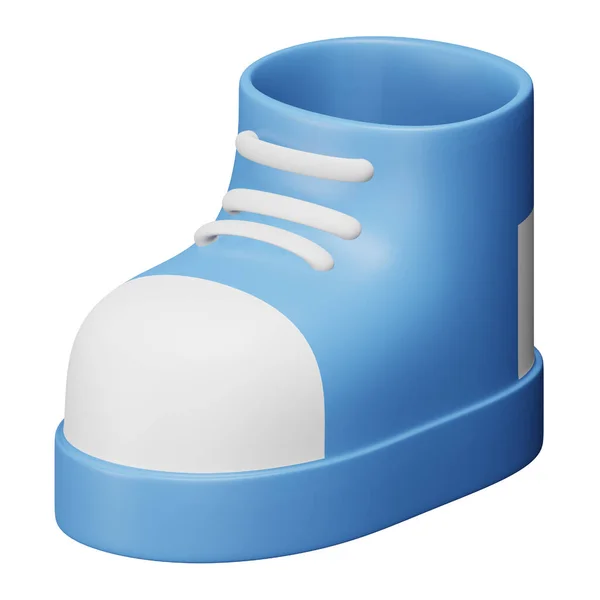 Schuhe Rendering Isometrisches Symbol — Stockvektor