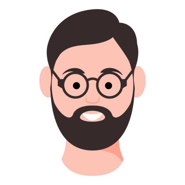 Erkek ifadesi için Avatar Yüzü