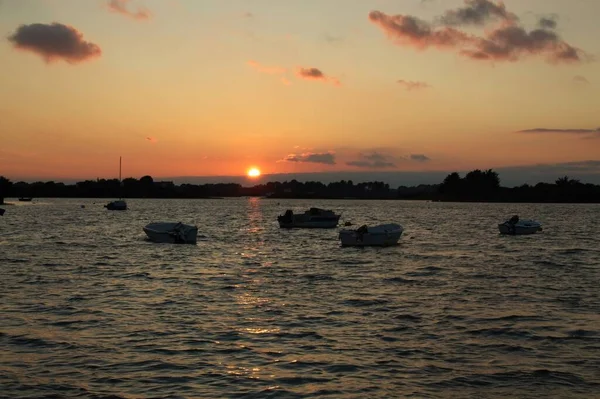 Stock image sunset over the sea