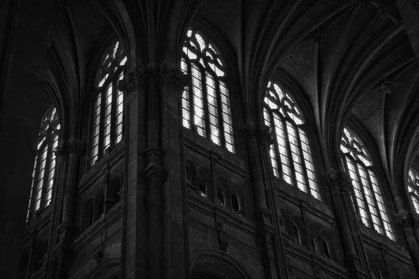 Interior Catedral París — Foto de Stock