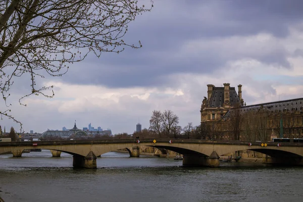 Most Przez Rzekę — Zdjęcie stockowe