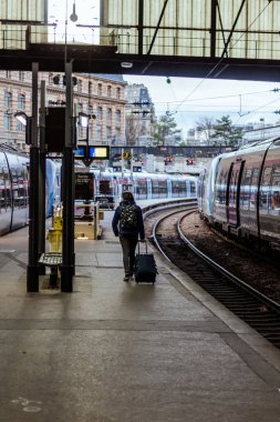 Şehirdeki tren istasyonu.
