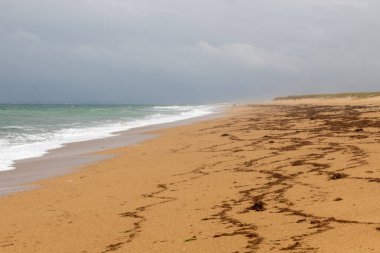 sabah sahilde dalgalar