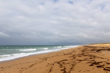 sabah sahilde dalgalar