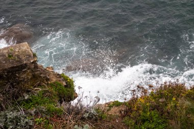 Kayalıklarda dalgalar