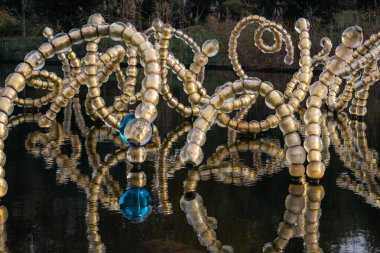 Versay 'da suyun üstünde cam inci.