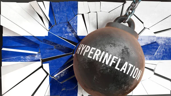 Hyperinflation in Finland - big impact of Hyperinflation that destroys the country and causes economic decline