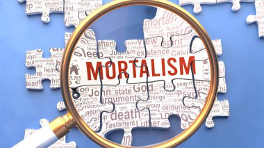 Ölümlülük, birden fazla hayati kavram ve ölümlülülükle doğrudan bağlantılı fikirlerle birlikte yakından inceleniyor. Bir bulmacanın birçok parçası bir bütün olarak birleşir..