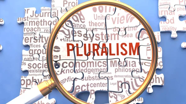 Pluralizm Jest Dokładnie Badany Wraz Wieloma Istotnymi Pojęciami Ideami Bezpośrednio — Zdjęcie stockowe