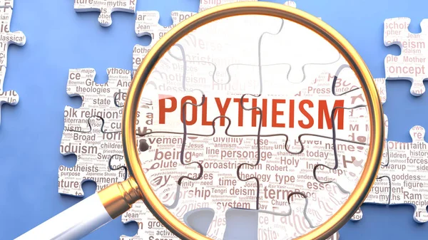 Polyteism Undersöks Noga Tillsammans Med Flera Viktiga Begrepp Och Idéer — Stockfoto