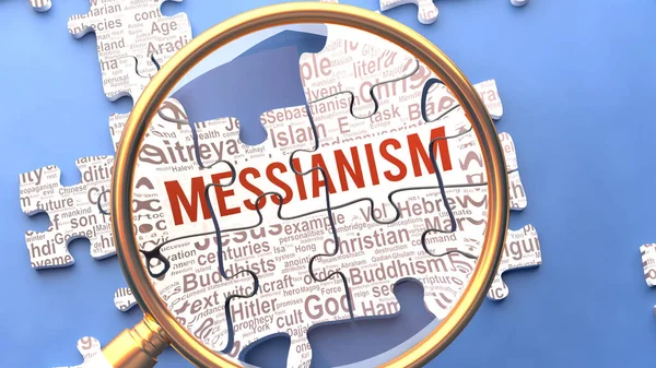 Месіанство Уважно Вивчається Разом Численними Життєво Важливими Поняттями Ідеями Безпосередньо — стокове фото