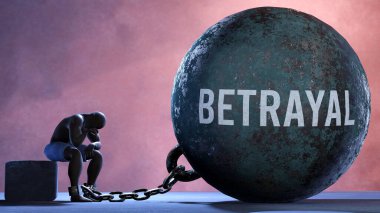 İhanet. İhanetle mücadele eden insanları gösteren bir metafor. İhanete uğramış ve tükenmiş biri. Bitmek bilmeyen bir mücadele yüzünden bitkin ve depresif.