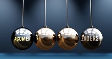 Acumen liderliğe götürür. Newton beşiği metaforu ki bu metaforda zeka liderliği harekete geçirmek için güç verir. Zeka ve liderlik arasındaki sebep-sonuç ilişkisi. Döngüye alınabilir