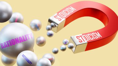 Stokçuluk rasyonalite getirir. Stokçuluğun rasyonalitenin çeşitli parçalarını cezbettiği mıknatıs metaforu. Stokçuluk ve rasyonellik arasındaki neden-sonuç ilişkisi.