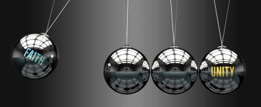 İnanç birliğe öncülük eder. İnancın birlik hareketini başlattığı ve ona enerji verdiği bir metafor. İnanç ve birlik arasındaki sebep-sonuç ilişkisi.