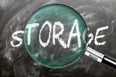 Depolama - öğren, çalış ve incele. Depoya daha yakından bakıyorum. Tahtaya 