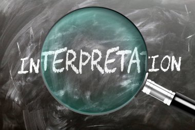 Yorum - öğren, çalış ve incele. Yoruma daha yakından bakıyorum. Tahtaya 