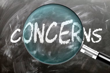 Endişeler - öğren, çalış ve incele. Endişelere daha yakından bakıyorum. Tahtaya 