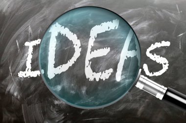 Fikirler - öğren, çalış ve incele. Fikirlere daha yakından bakıyorum. Tahtaya 