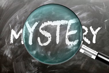 Gizem - öğren, çalış ve incele. Gizeme daha yakından bakıyorum. Tahtaya 