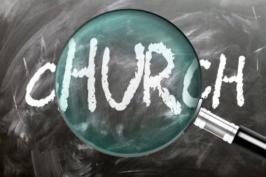 Kilise - öğren, çalış ve incele. Kiliseye daha yakından bakıyorum. Tahtaya 