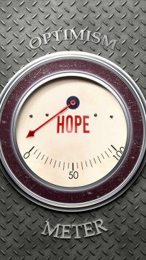 Umut ve iyimserlik tam ölçekte, çok yüksek bir umut seviyesi gösteriyor, aşırı yüklenme, çok fazla. Maksimum değer, standartların ötesinde.. 