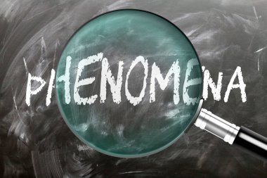 Fenomen: Öğren, çalış ve incele. Olağanüstülüğe daha yakından bakıyorum. Tahtaya 