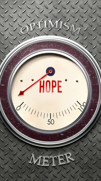 Umut ve iyimserlik tam ölçekte, çok yüksek bir umut seviyesi gösteriyor, aşırı yüklenme, çok fazla. Maksimum değer, standartların ötesinde.. 