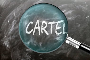 Kartel, öğren, incele ve incele. Karteli daha yakından inceliyorum. Tahtaya 