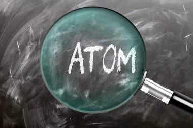 Atom - öğren, çalış ve incele. Atoma daha yakından bakıyorum. Tahtaya 