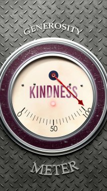 Nezaket ve cömertlik tam ölçekte, çok yüksek seviyede nezaket gösteriyor, aşırı yükleniyor, çok fazla. Maksimum değer, standartların ötesinde.. 