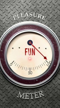 Eğlence ve Zevk tam ölçekte, çok yüksek seviyede eğlence ve aşırı yüklenmeyi gösteriyor, çok fazla. Maksimum değer, standartların ötesinde.. 