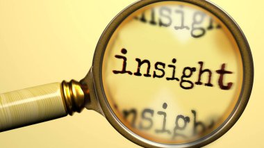 Büyüteç altında iç görü. Detaylı analiz ve içgörü denetimi. Kavrayışa daha yakından bakıyorum. İç görü kavramının incelenmesi