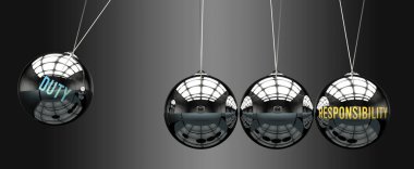 Sorumluluk, sorumluluğa götürür. Bu metaforda görev, sorumluluğu harekete geçirir ve ona enerji verir. Görev ve sorumluluk arasındaki sebep-sonuç ilişkisi.