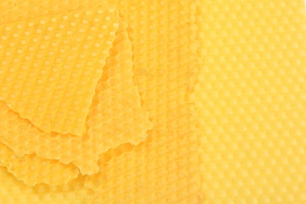 Textuur Van Honingraat Heldere Gele Honing Achtergrond Honingcellen — Stockfoto