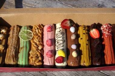         Farklı türde tatlı yemek eklerleri. Güzel barakalar                       