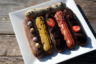         Farklı türde tatlı yemek eklerleri. Güzel barakalar                       