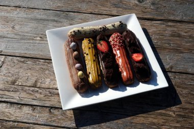         Farklı türde tatlı yemek eklerleri. Güzel barakalar                       