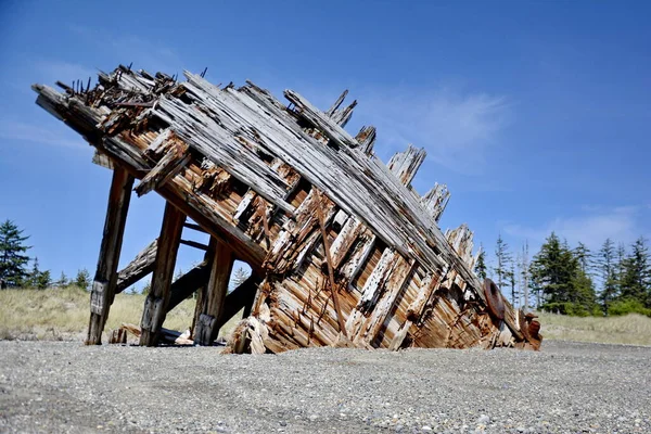 Pesuta Shipwrek Naikoon Fescial Park Haida Gwaii Британская Колумбия Канада — стоковое фото
