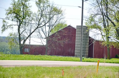 Farmland in Wilmot Township in Ontario, Canada. This farmland was threatened with the impact of expropriation in 2024. clipart