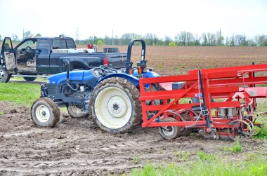 Kanada, Ontario 'daki Wilmot Township' de çiftlik arazisi. Bu tarım arazisi 2024 'te kamulaştırmanın etkisiyle tehdit edildi..