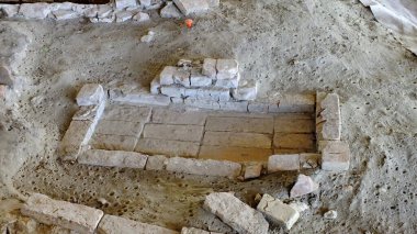 İtalya 'daki Pol Vadisi' nde Roma arkeolojik kazısı