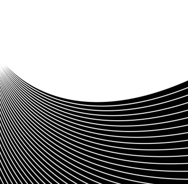 White abstract background with strped wave for presentation