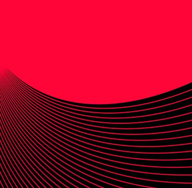 Red abstract background with strped wave for presentation