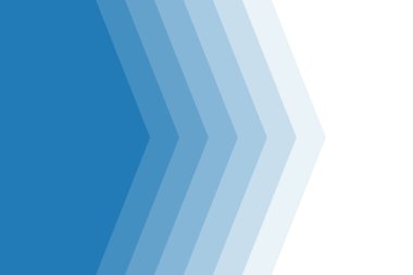 Blue background with gradient directional arrow