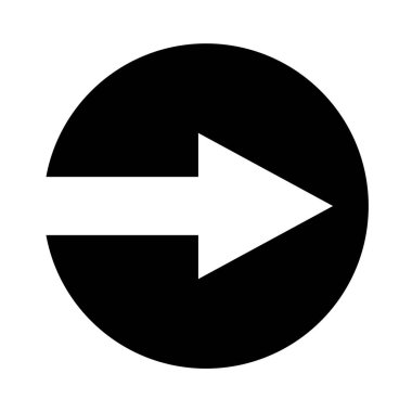 Arrow Button black showing direction