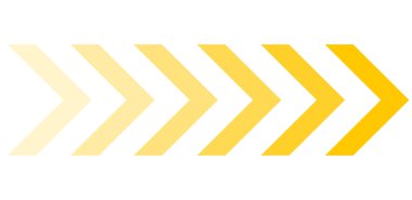 Arrow Banner with gradient orange arrows showing direction